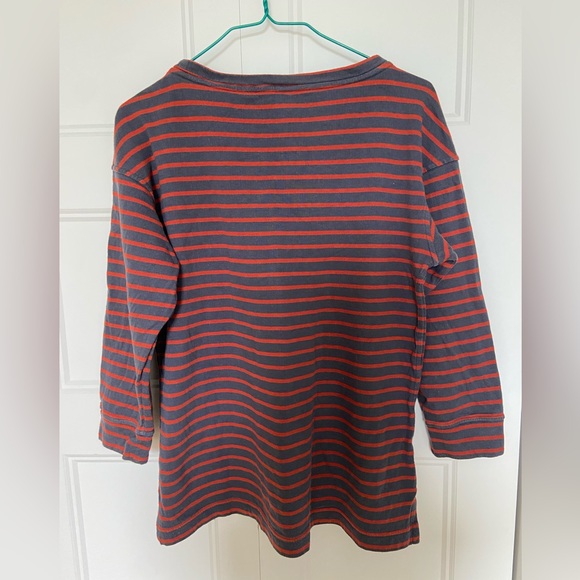 Patagonia Misty Meadow 3/4 sleeve top (red and grey stripes) | women US medium - Picture 3 of 8